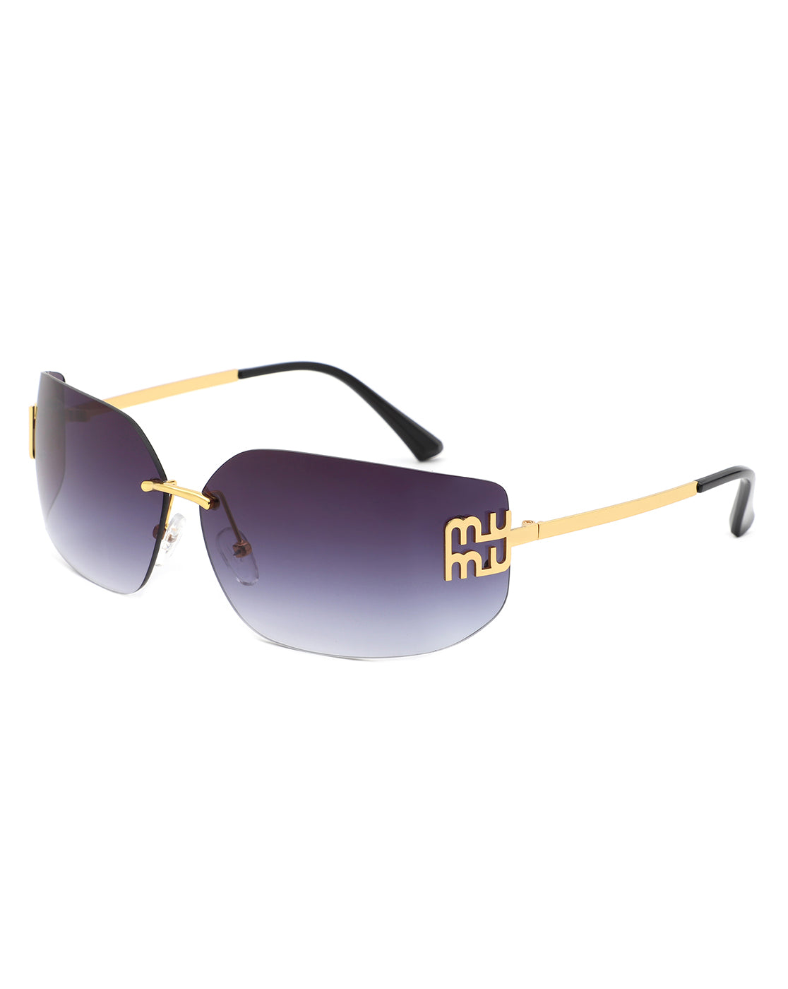 Bobresh - Rectangle Chic Wrap Square Frame Sunglasses-5