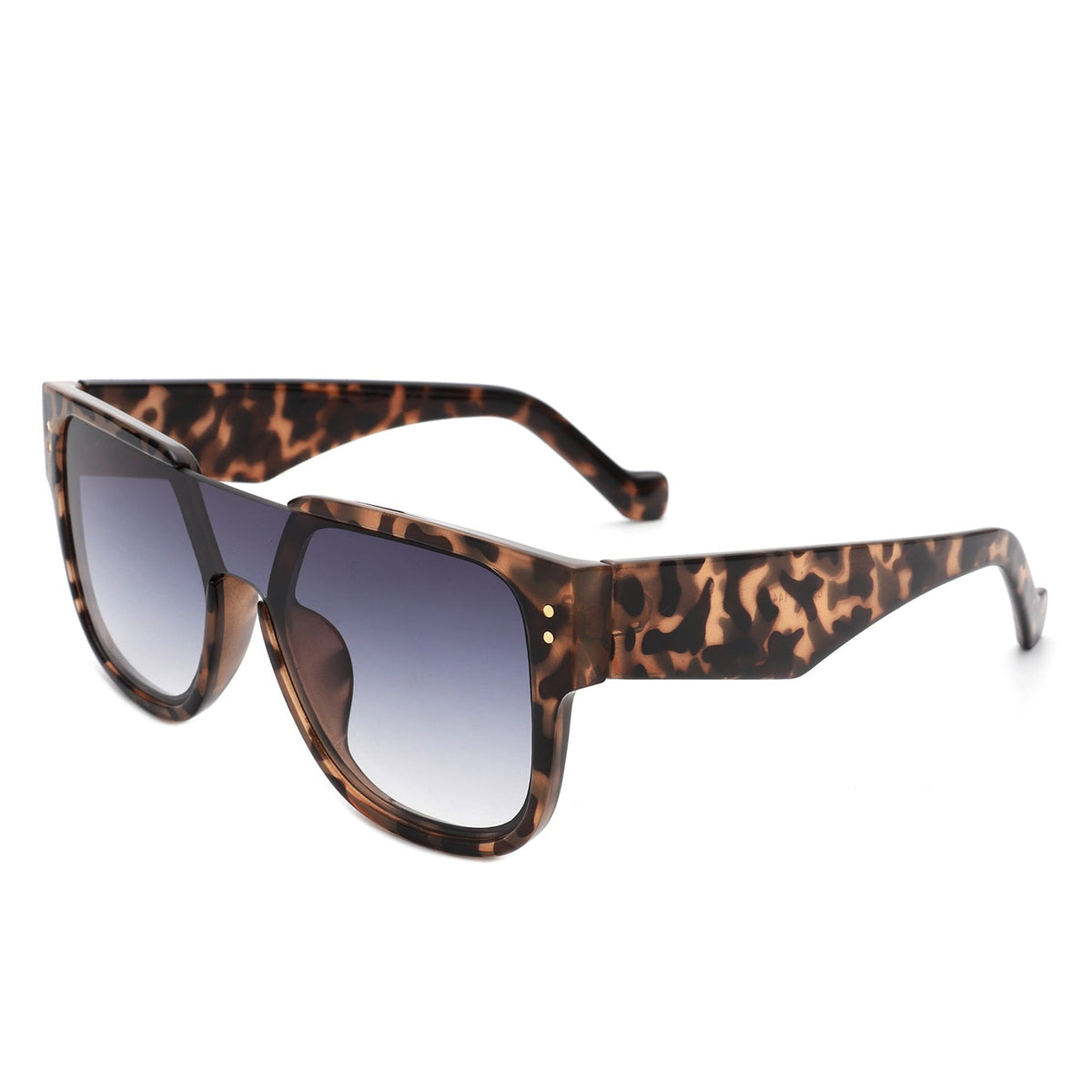 Solis - Square Oversize Brow-Bar Chic Women Fashion Sunglasses-0