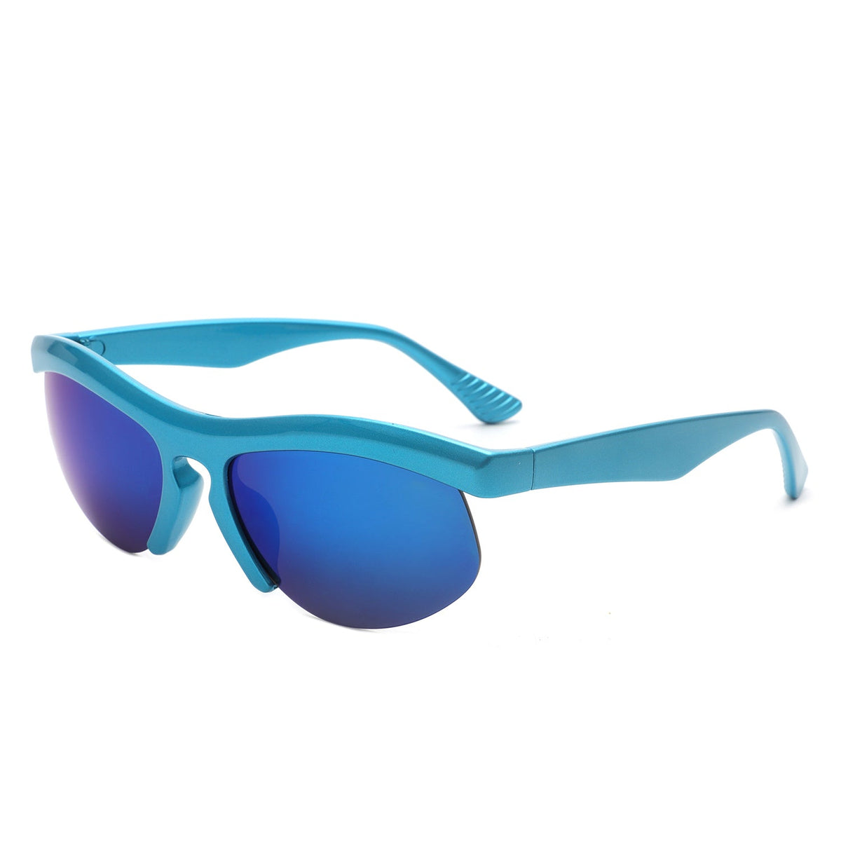 Fliygua - Rectangle Half Frame Sport Square Sunglasses-2