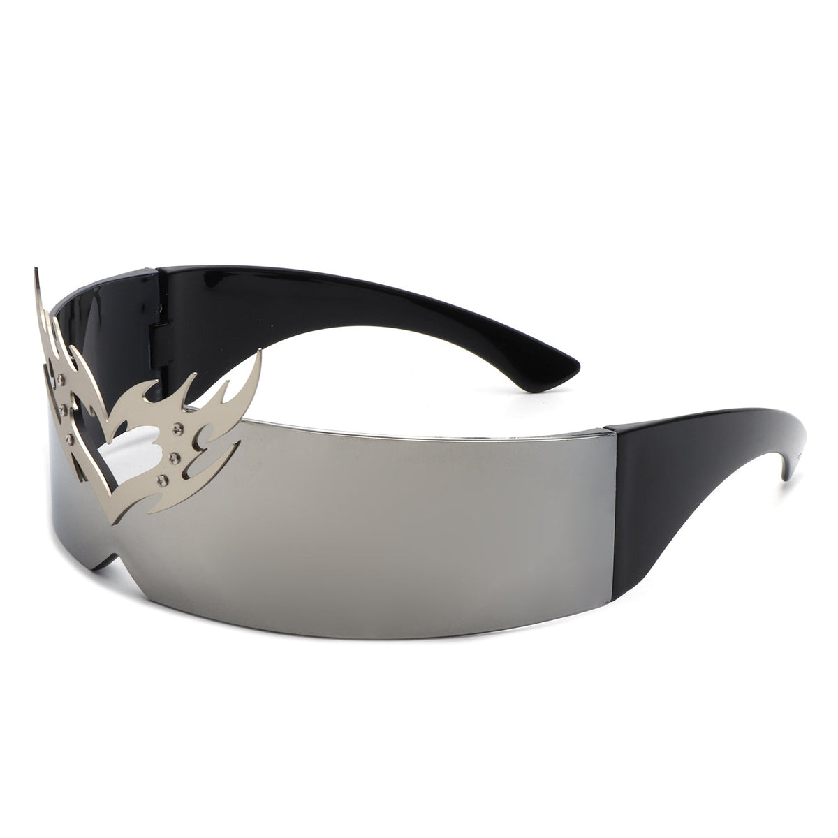 Emberlynn - Futuristic Translucent Crown Design Sunglasses-4