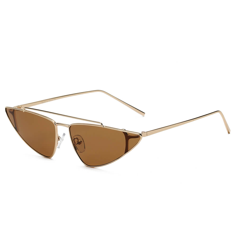COHASSET | Women Small Retro Vintage Cat Eye Sunglasses-4