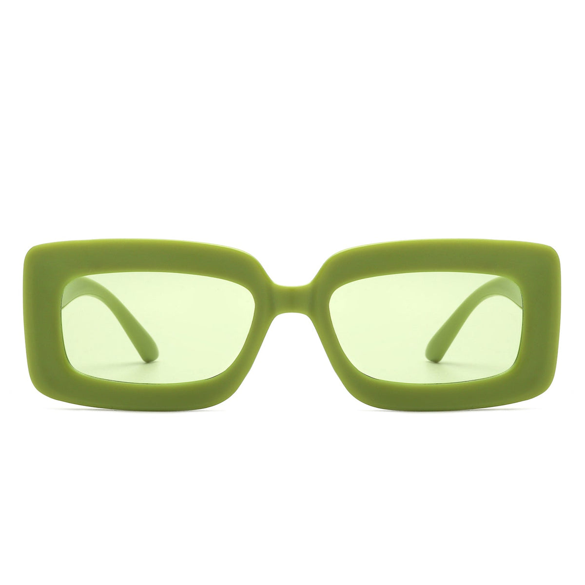 Celestra - Rectangle Square Flat Lens Tinted Sunglasses-1