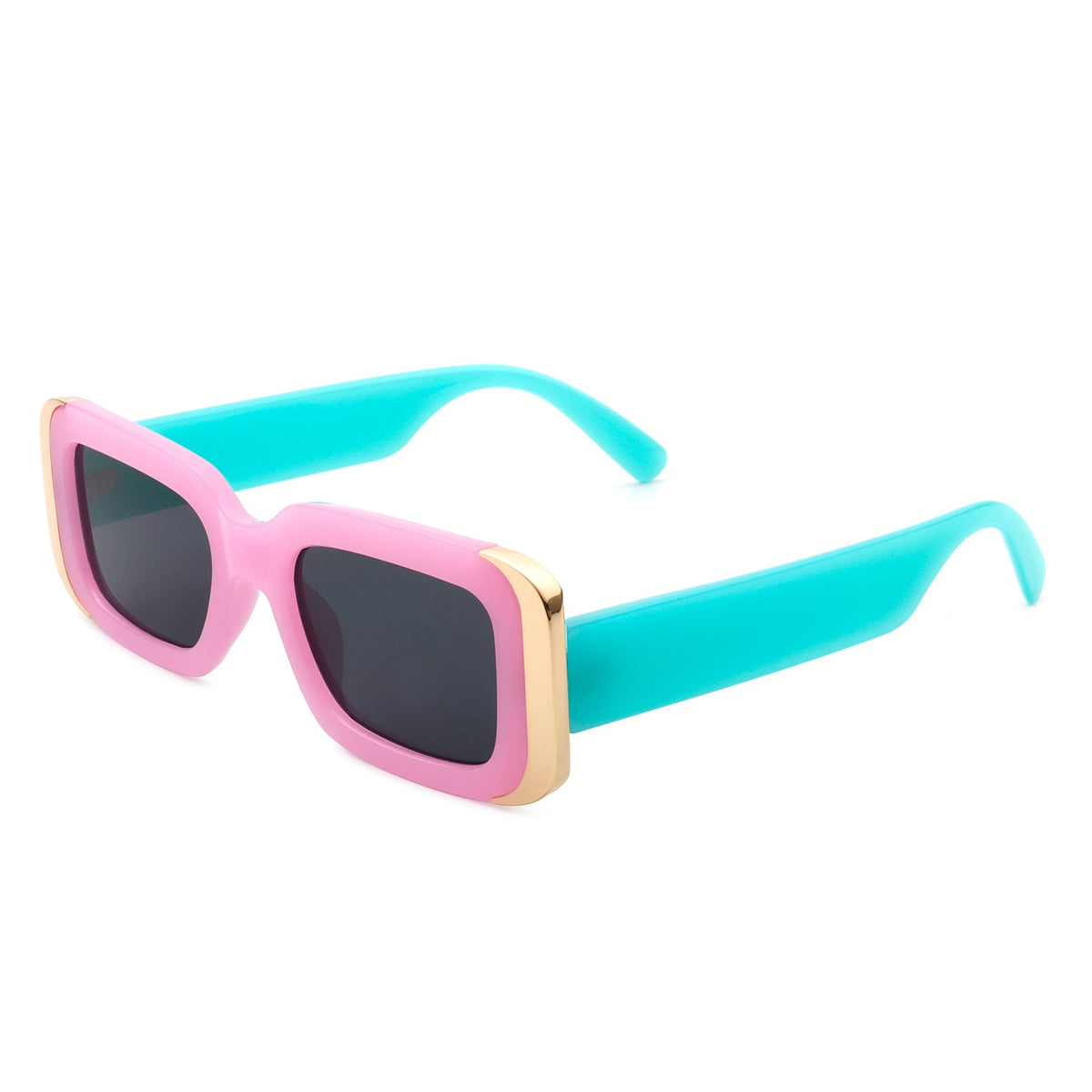 Quixotic - Rectangle Narrow Fashion Tinted Square Sunglasses-6