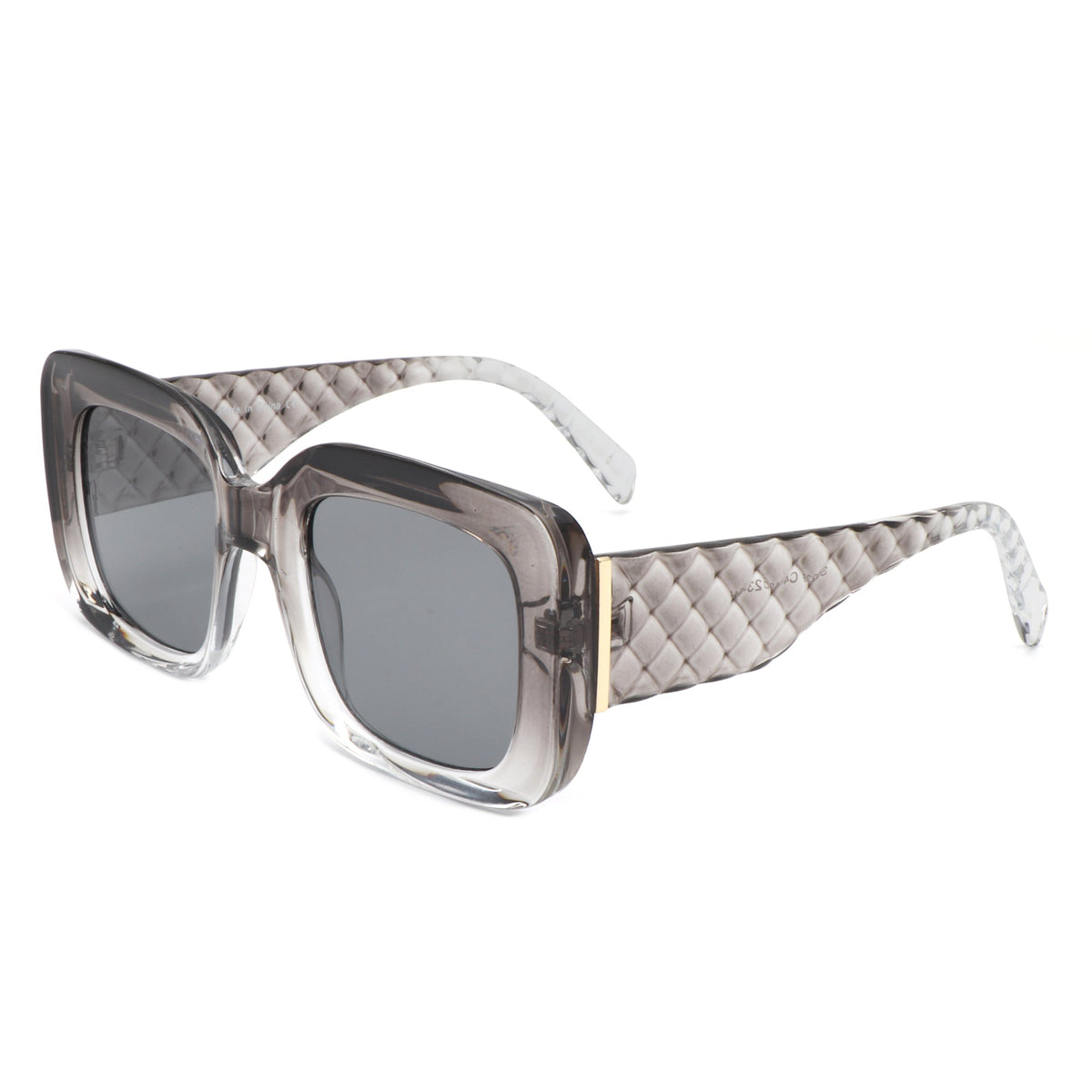 Vaelos - Chunky Flat Top Square  Thick Frame Sunglasses-5