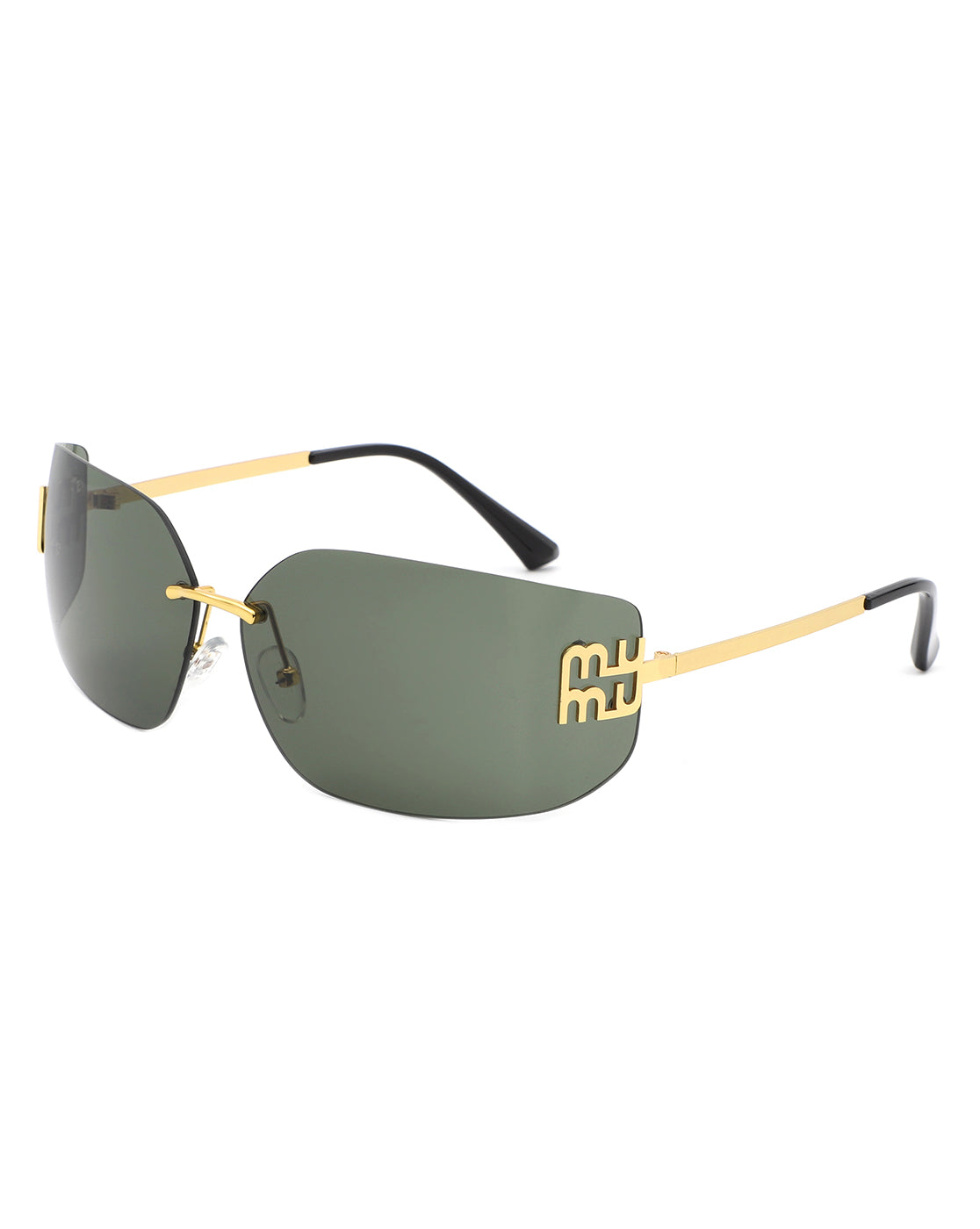 Bobresh - Rectangle Chic Wrap Square Frame Sunglasses-6