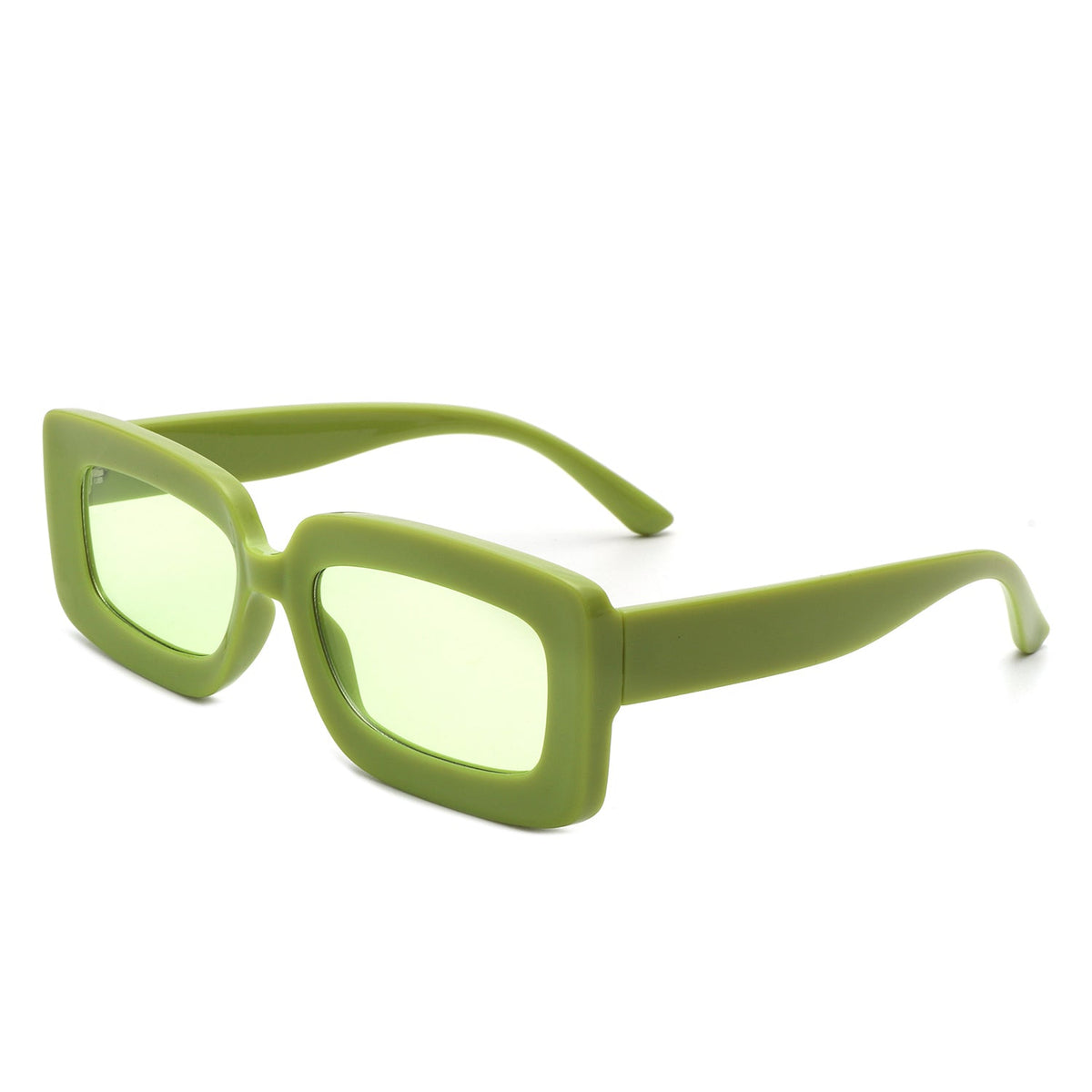 Celestra - Rectangle Square Flat Lens Tinted Sunglasses-0