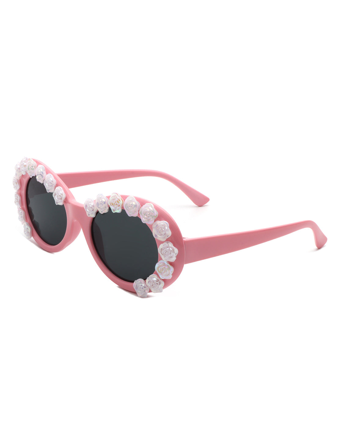 Vystra - Oval Flower Round Fashion Women's Sunglasses-6