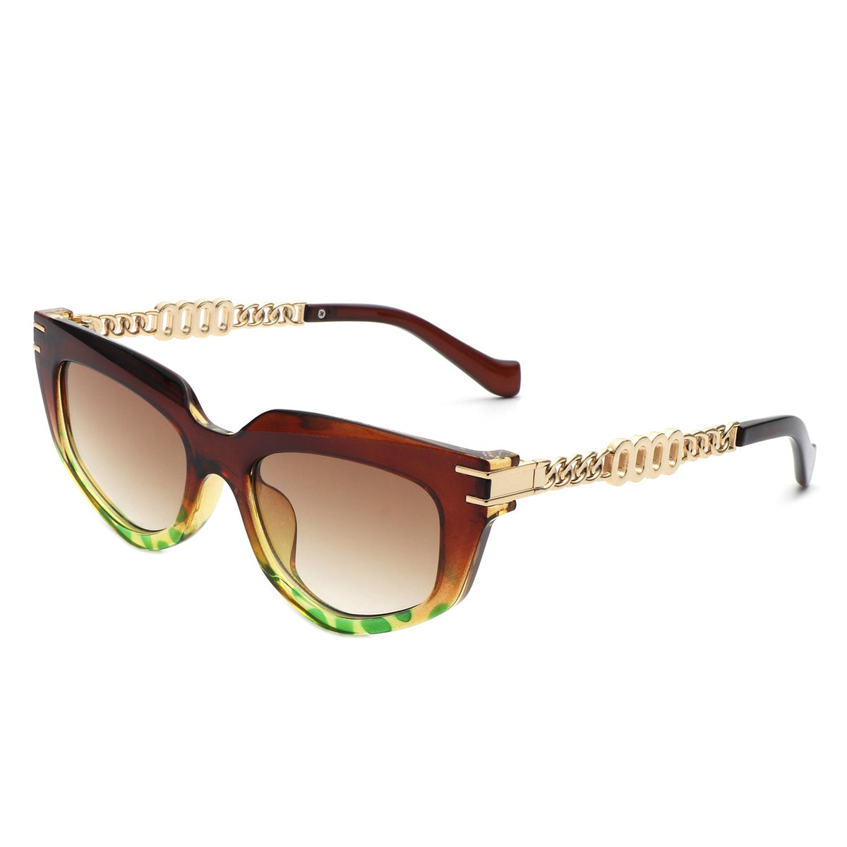 Skylight - Women's Chic Chain Link Design Cat Eye Sunglasses-0