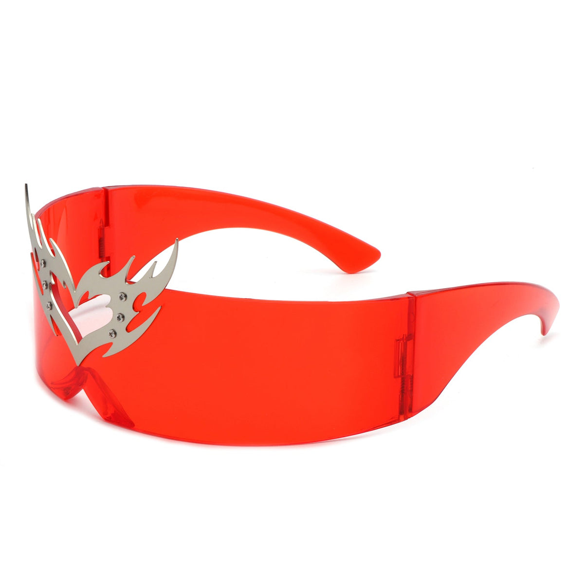 Emberlynn - Futuristic Translucent Crown Design Sunglasses-5