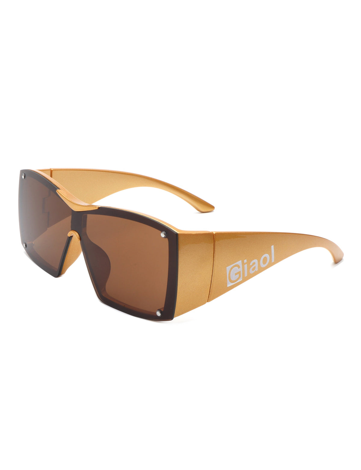 Fizz - Oversized Thick Frame Wrap-Around Women's Square Sunglasses-0