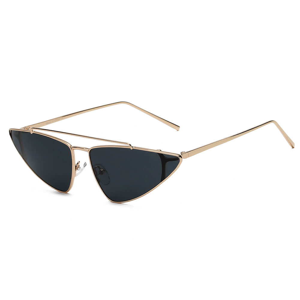 COHASSET | Women Small Retro Vintage Cat Eye Sunglasses-5