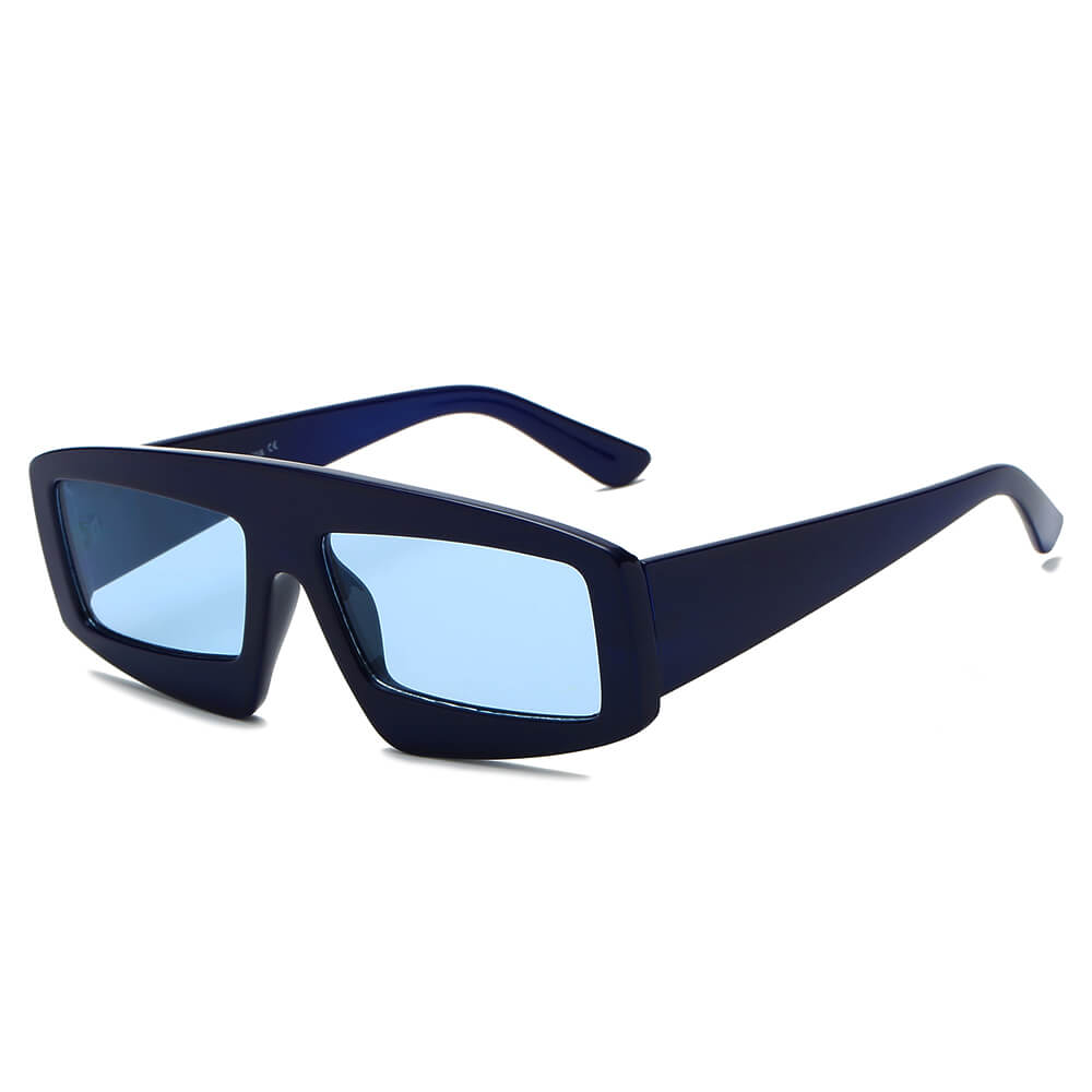 COHOES | Women Bold Retro Vintage Rectangular Sunglasses-0