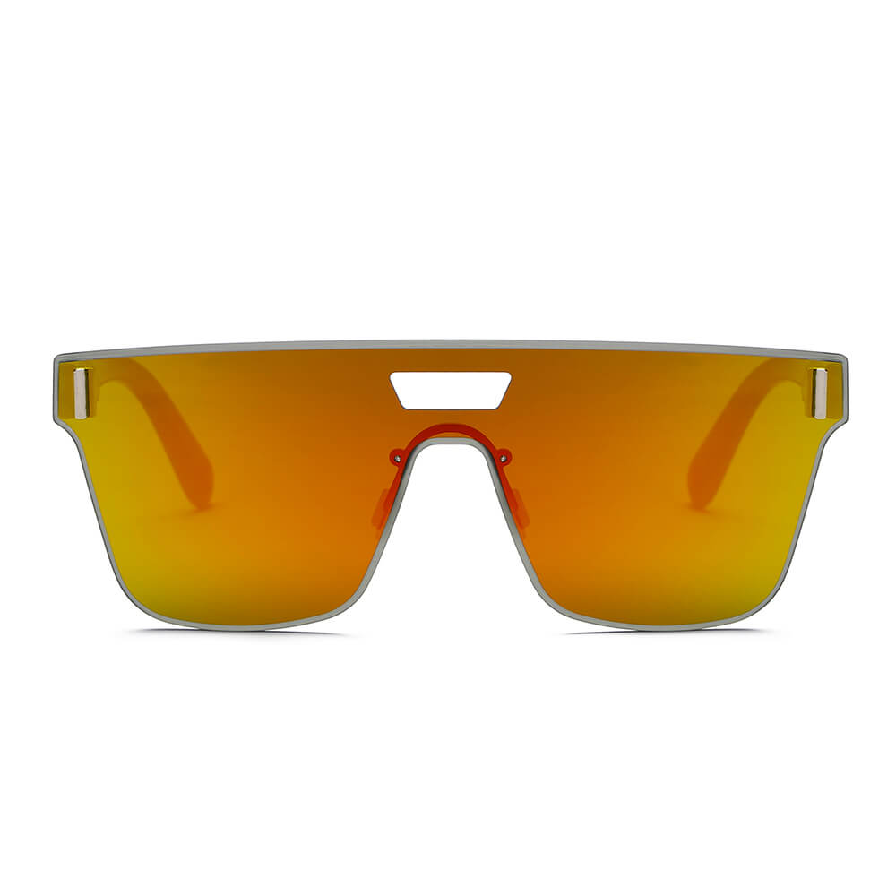 DEVON | Unisex Retro Square Mirrored Sunglasses-1