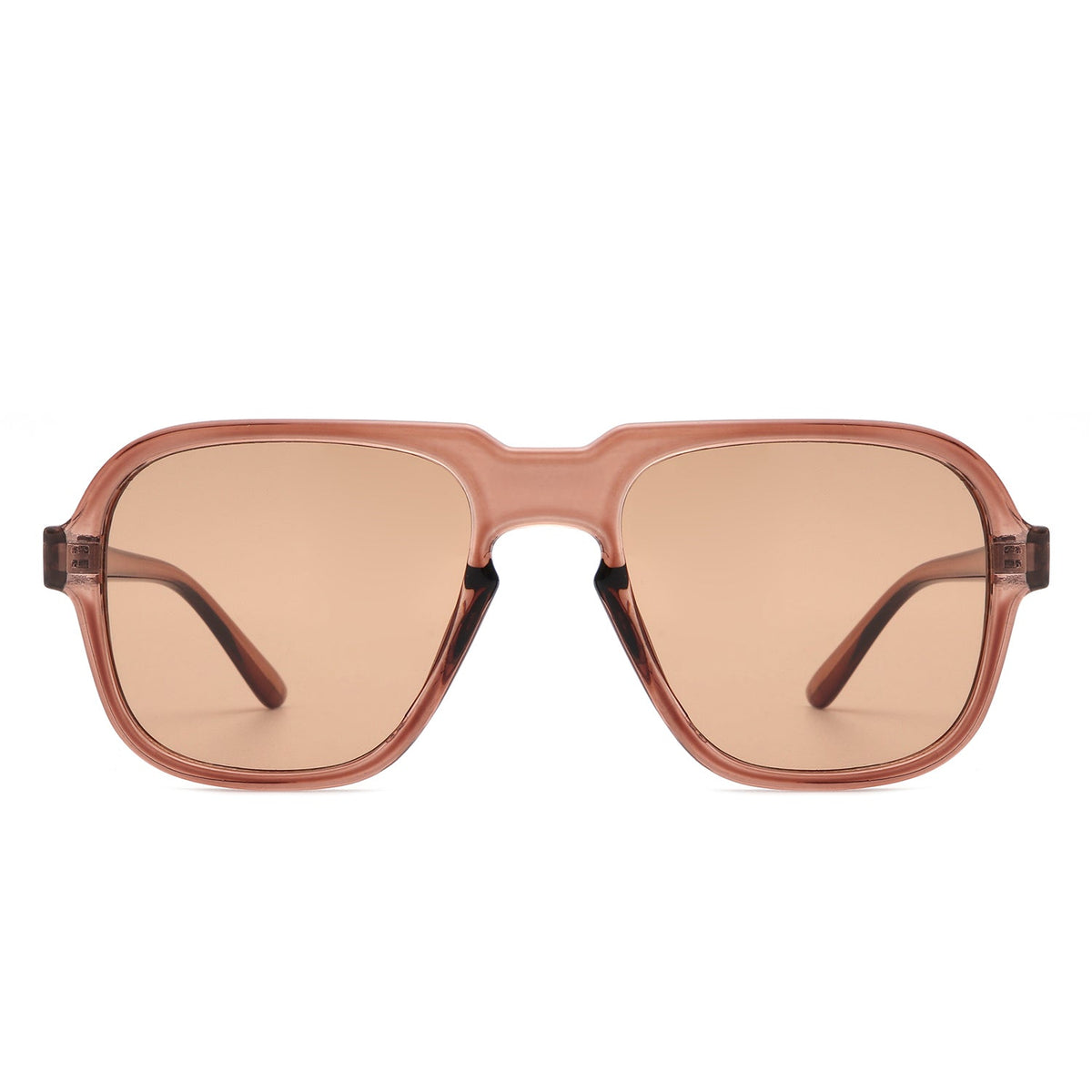 Nightime - Retro Aviator Style Tinted Square Sunglasses-1