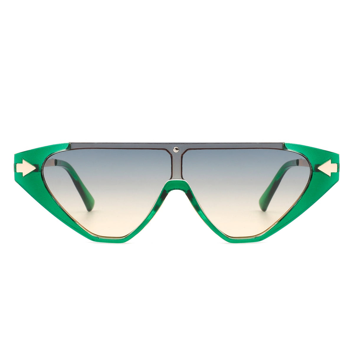 Zedillia - Triangle Mod Irregular Fashion Vintage Geometric Retro Sunglasses-1