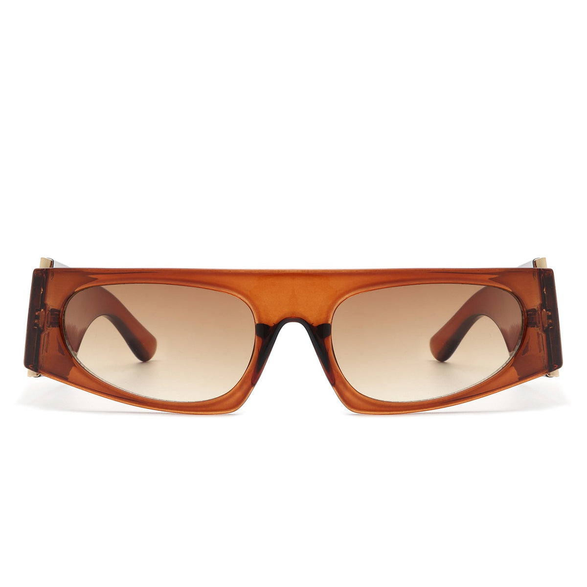 Starisle - Rectangle Chic Oval Lens Slim Fashion Sunglasses-1