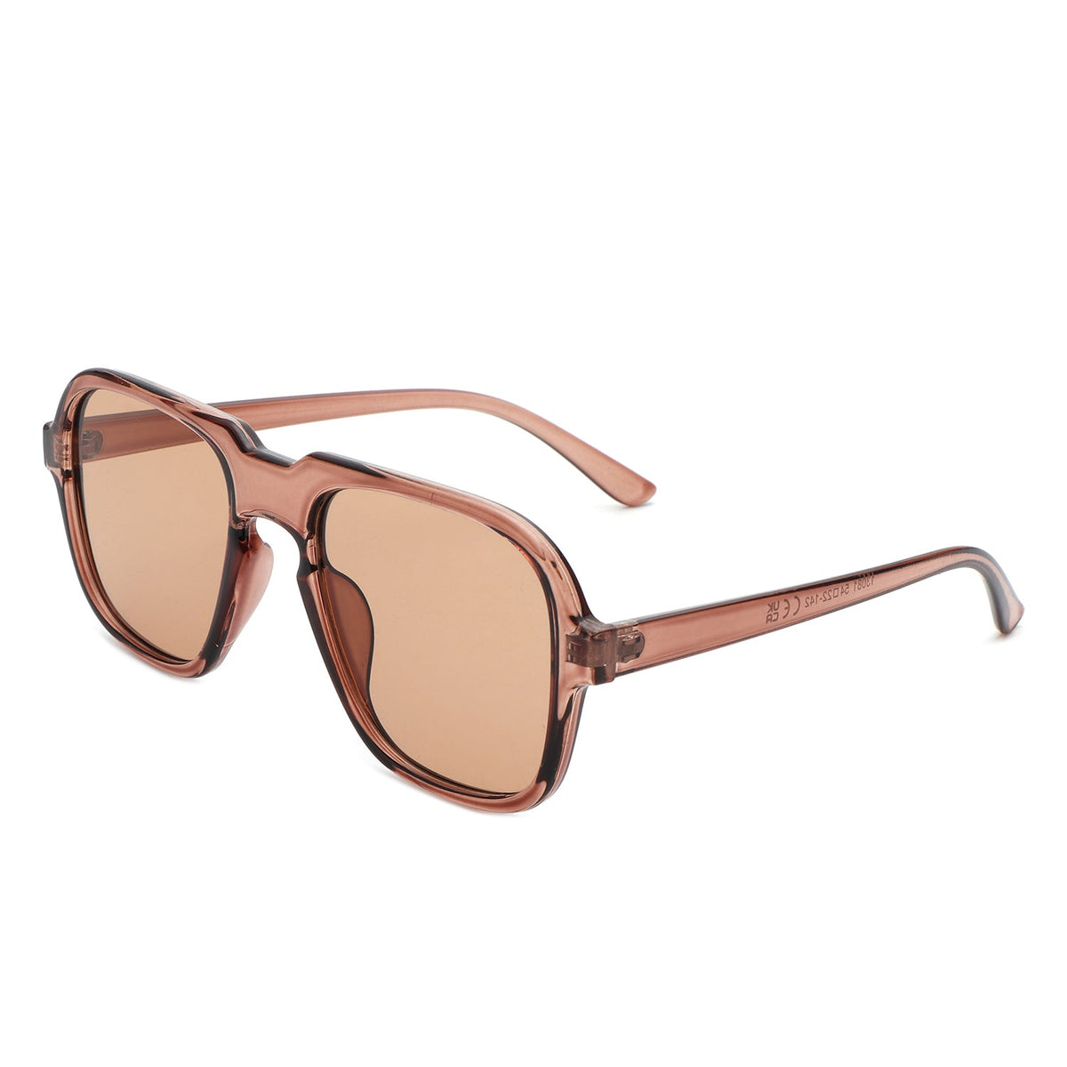 Nightime - Retro Aviator Style Tinted Square Sunglasses-0