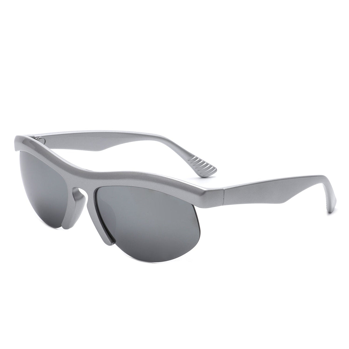 Fliygua - Rectangle Half Frame Sport Square Sunglasses-6