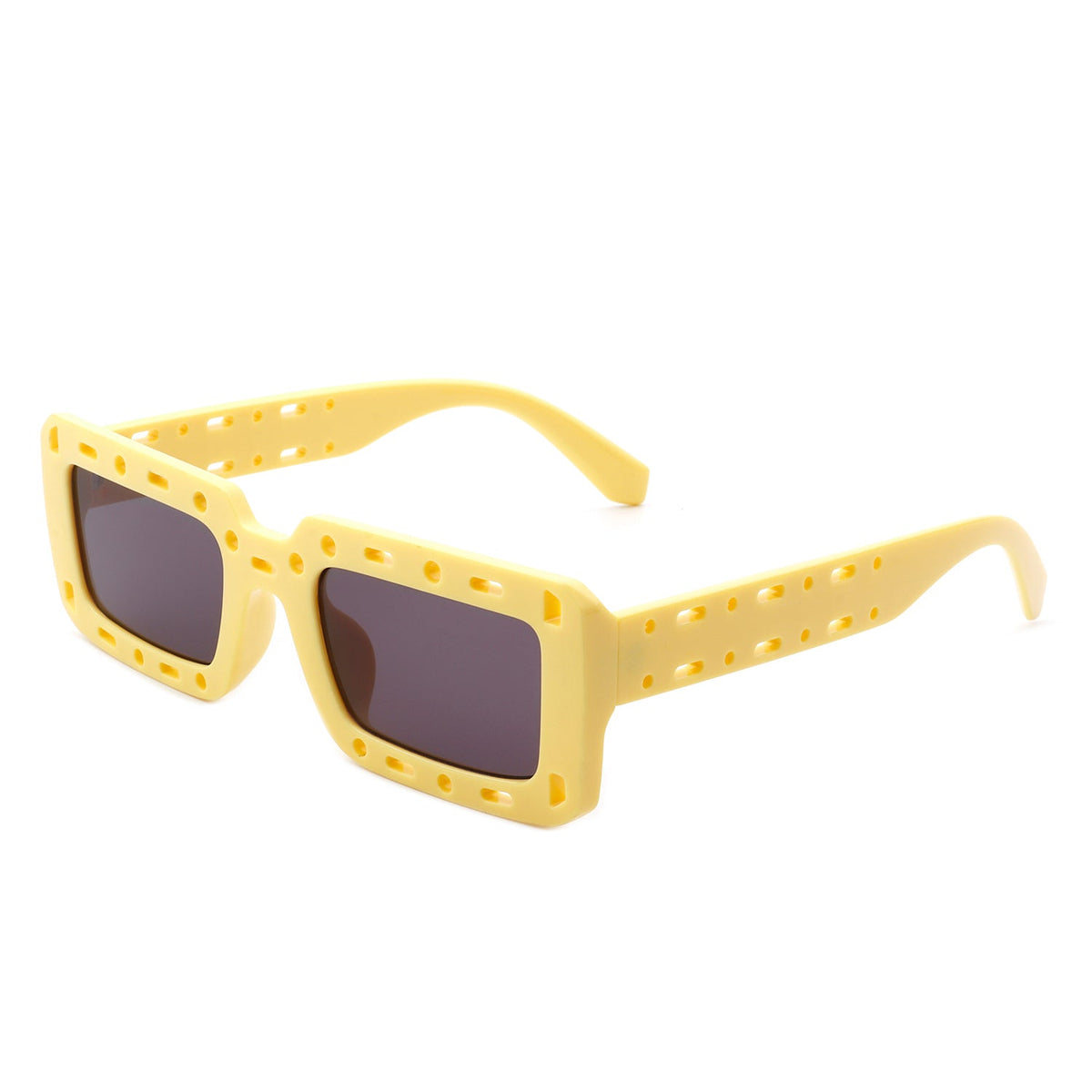 Undynite - Rectangle Irregular Frame Retro Fashion Square Sunglasses-8