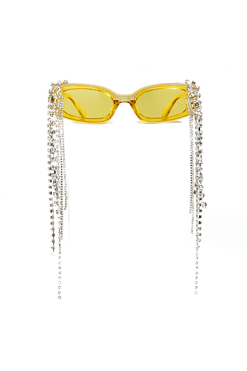 Thyria - Modern Luxury Rhinestone Chi Rectangle Women's Sunglasses-6