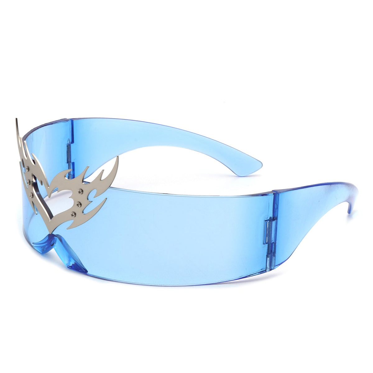 Emberlynn - Futuristic Translucent Crown Design Sunglasses-6