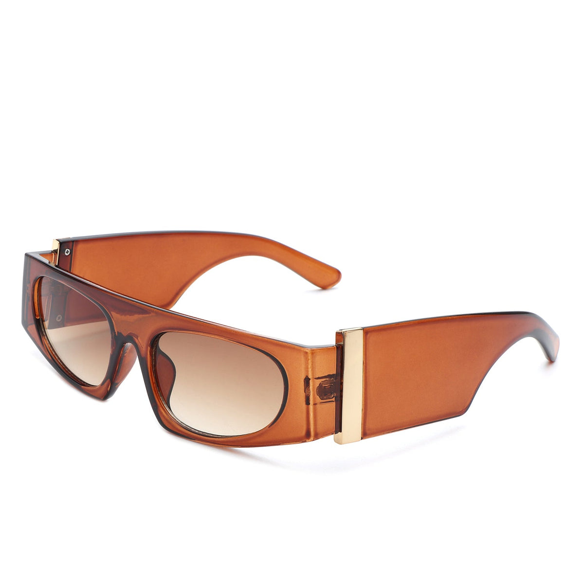 Starisle - Rectangle Chic Oval Lens Slim Fashion Sunglasses-0