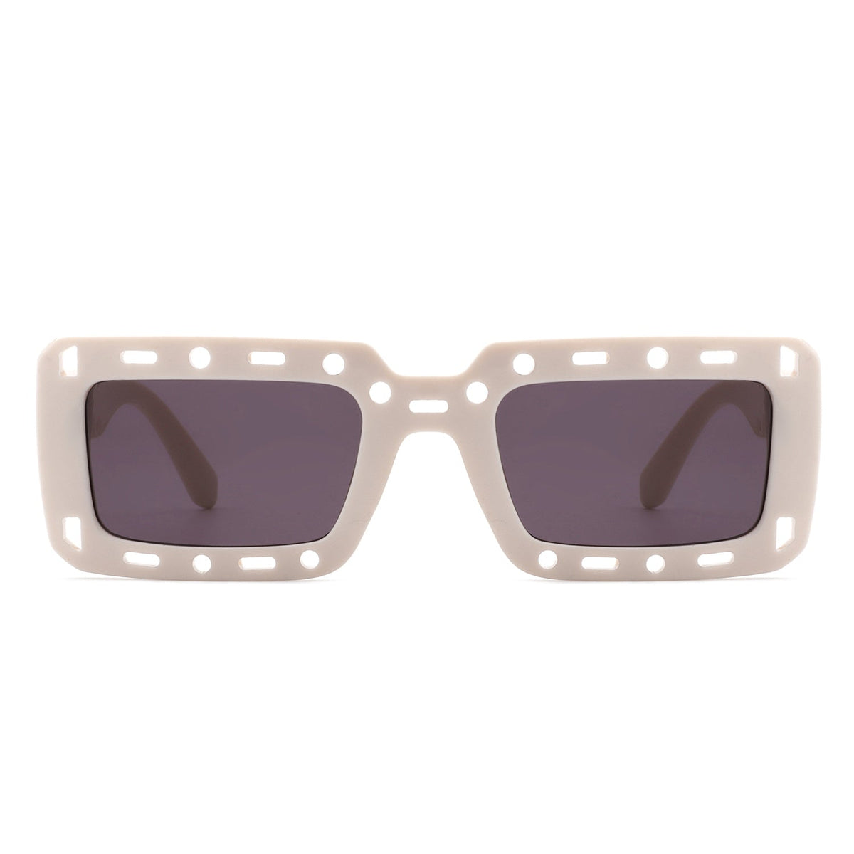 Undynite - Rectangle Irregular Frame Retro Fashion Square Sunglasses-1