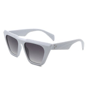 Lyra - Retro Cat Eye Flat Top Square Fashion Sunglasses-0