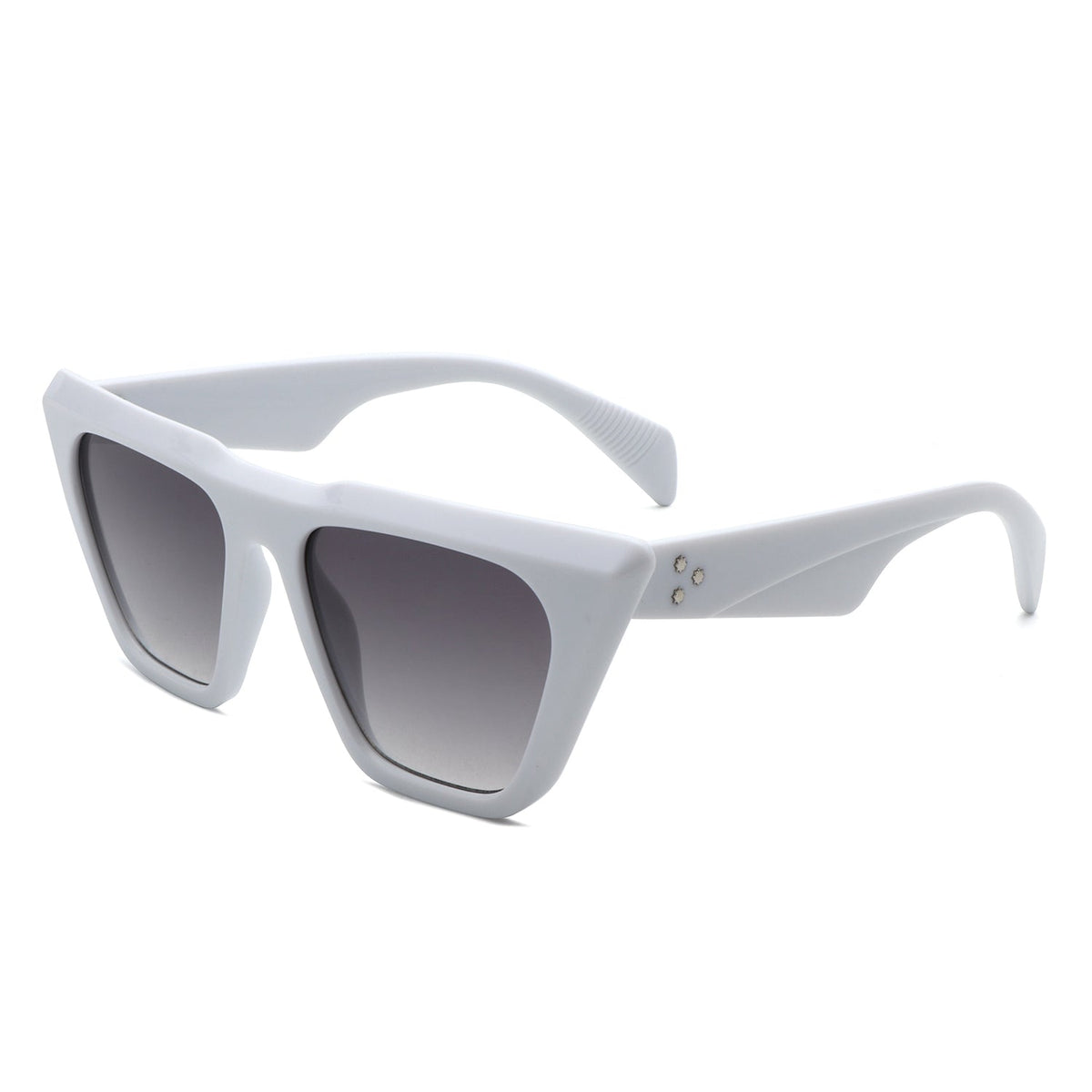 Lyra - Retro Cat Eye Flat Top Square Fashion Sunglasses-0
