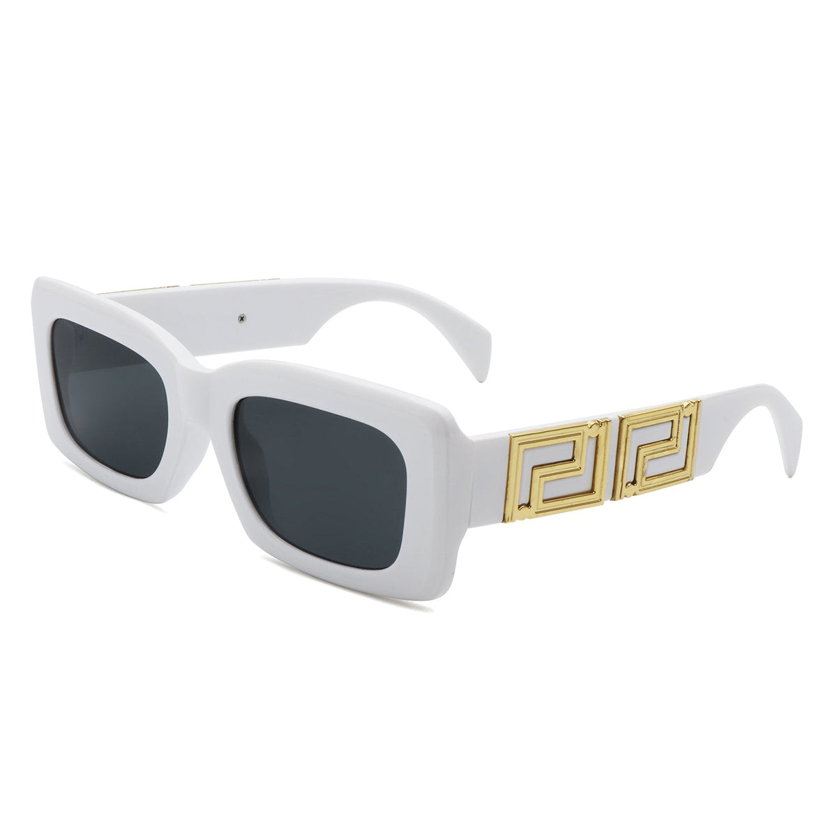 Ublaeso - Retro Square Thick Frame Luxury Fashion Sunglasses-6