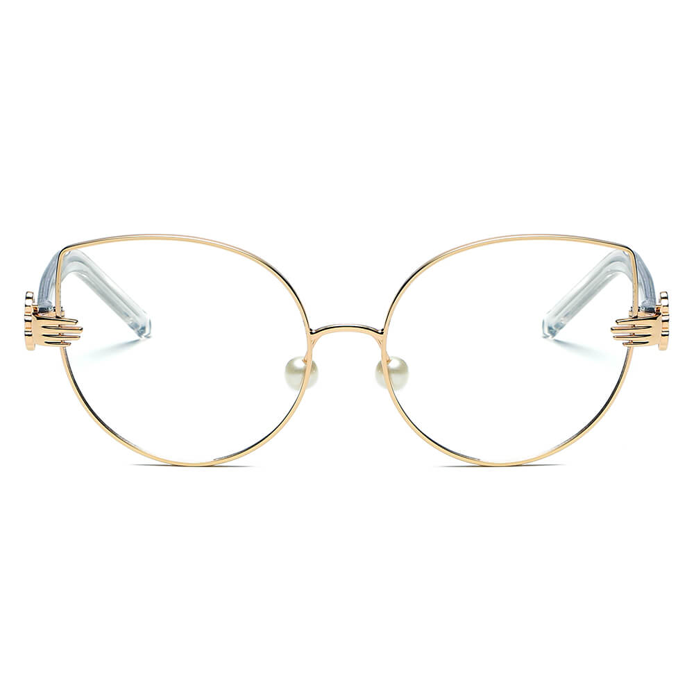 CENTRALIA | Women Metal Frame Cat Eye Hands Classic Sunglasses-1
