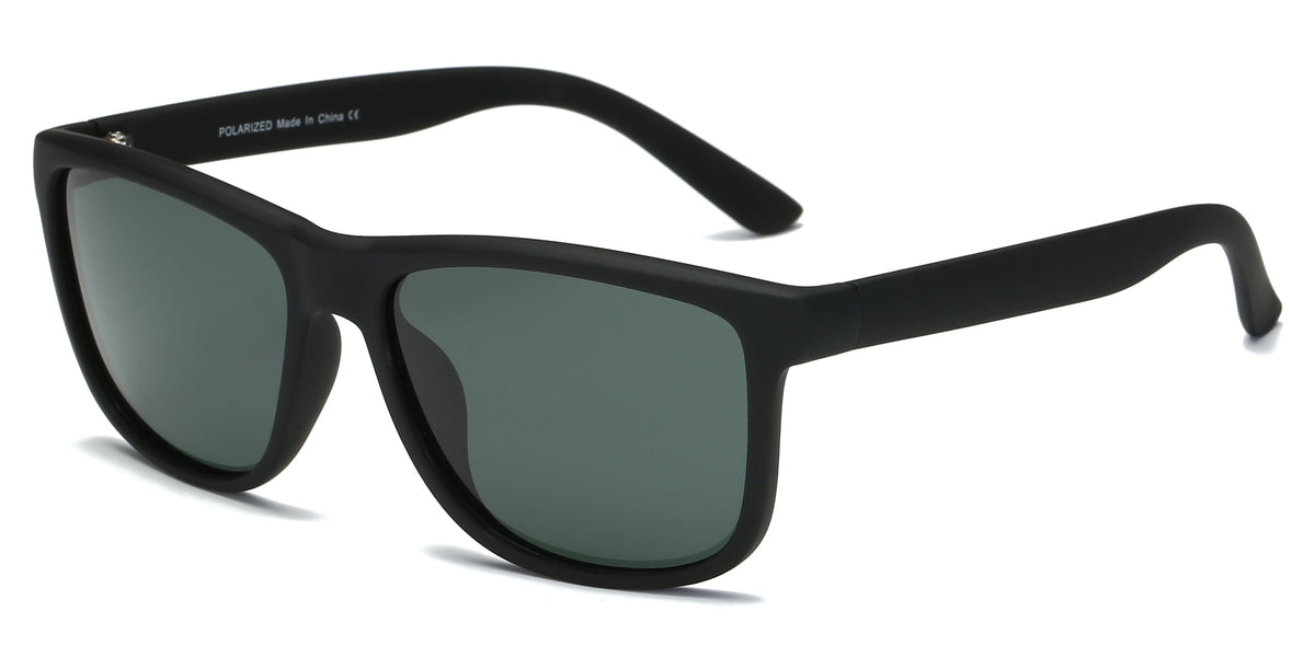 Kyler - Square Retro Flat Top Polarized Sunglasses-2