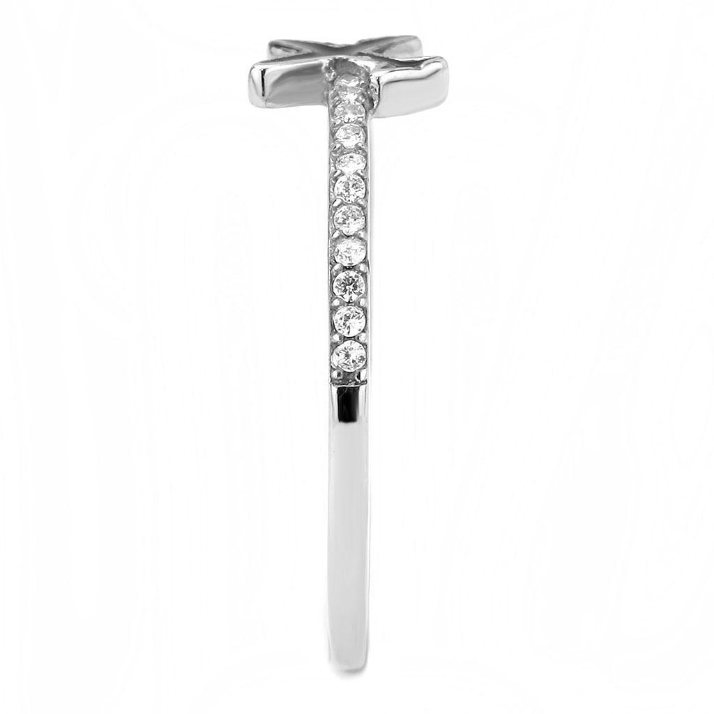 DA311 - No Plating Stainless Steel Ring with Epoxy  in Jet-3