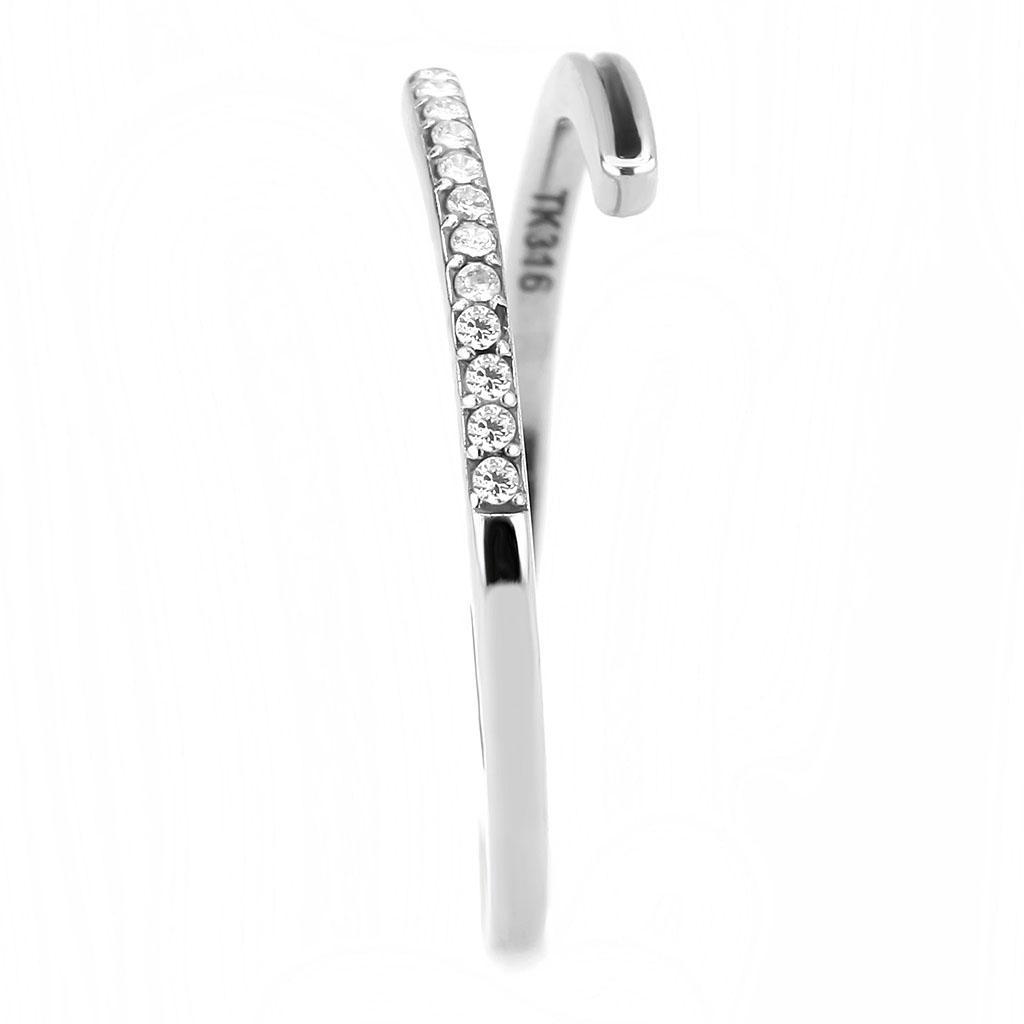 DA312 - No Plating Stainless Steel Ring with Epoxy  in Jet-3