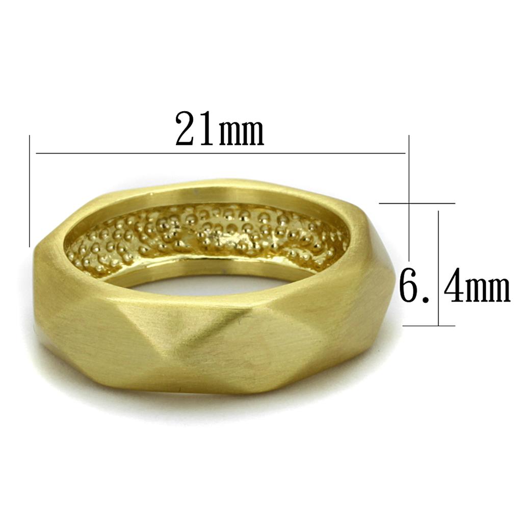 LO3895 - Gold & Brush Brass Ring with No Stone-1