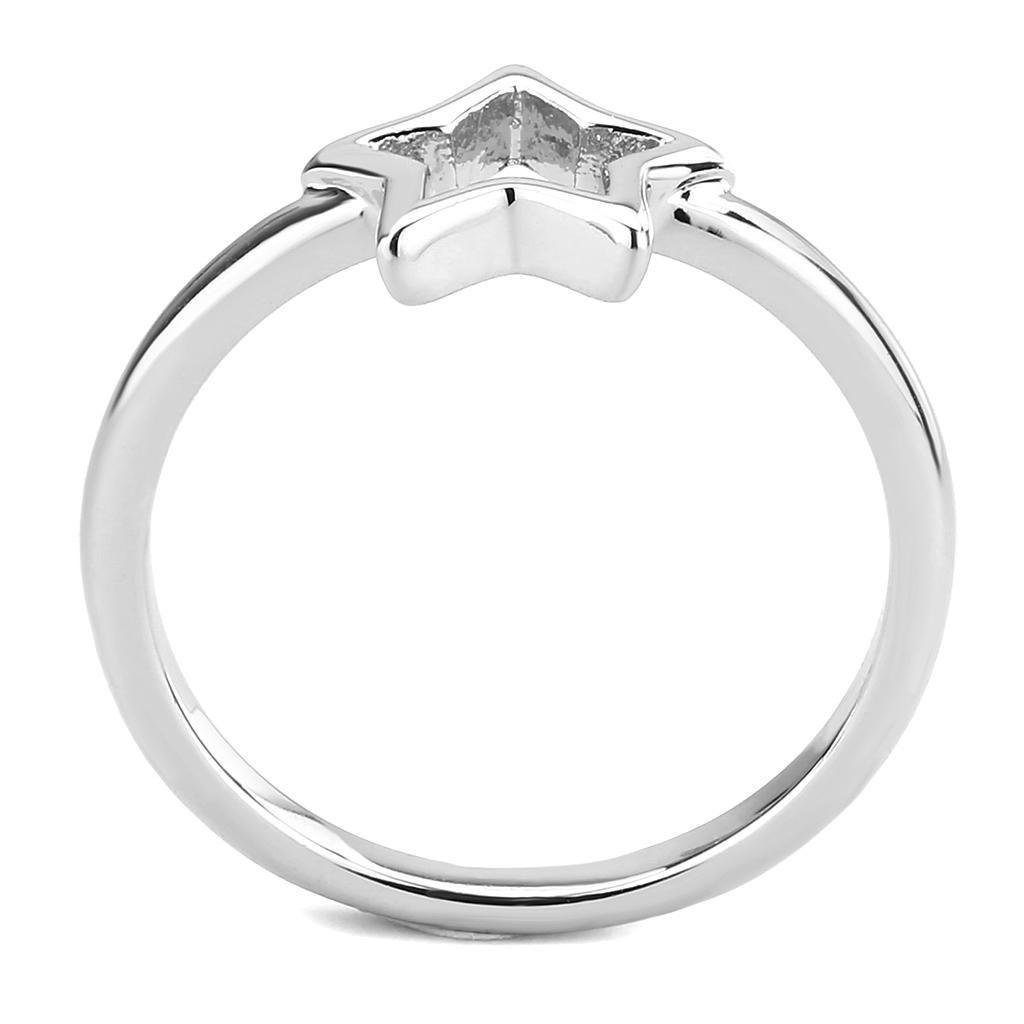 LO3982 - Rhodium Brass Ring with No Stone-2