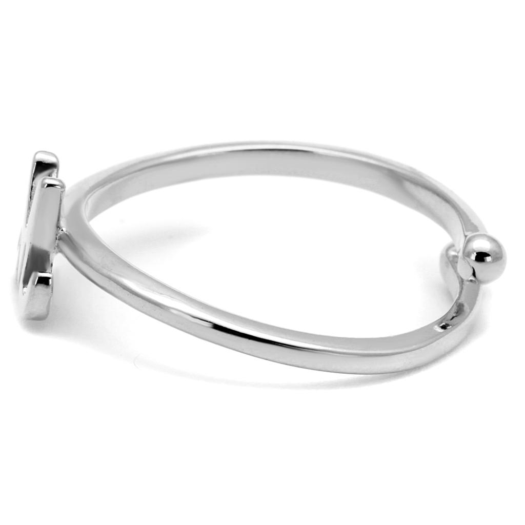 LO3993 - Rhodium Brass Ring with No Stone-2