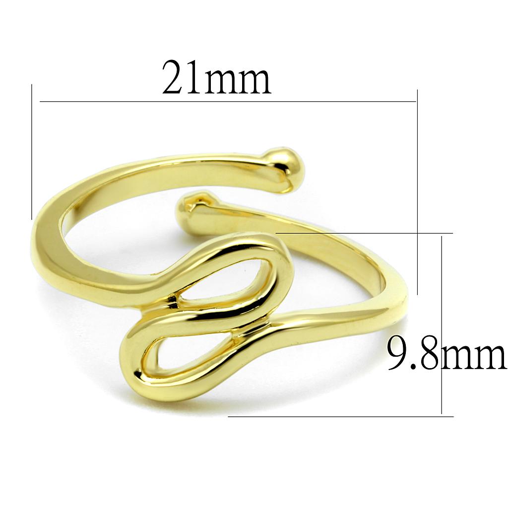 LO4000 - Flash Gold Brass Ring with No Stone-1