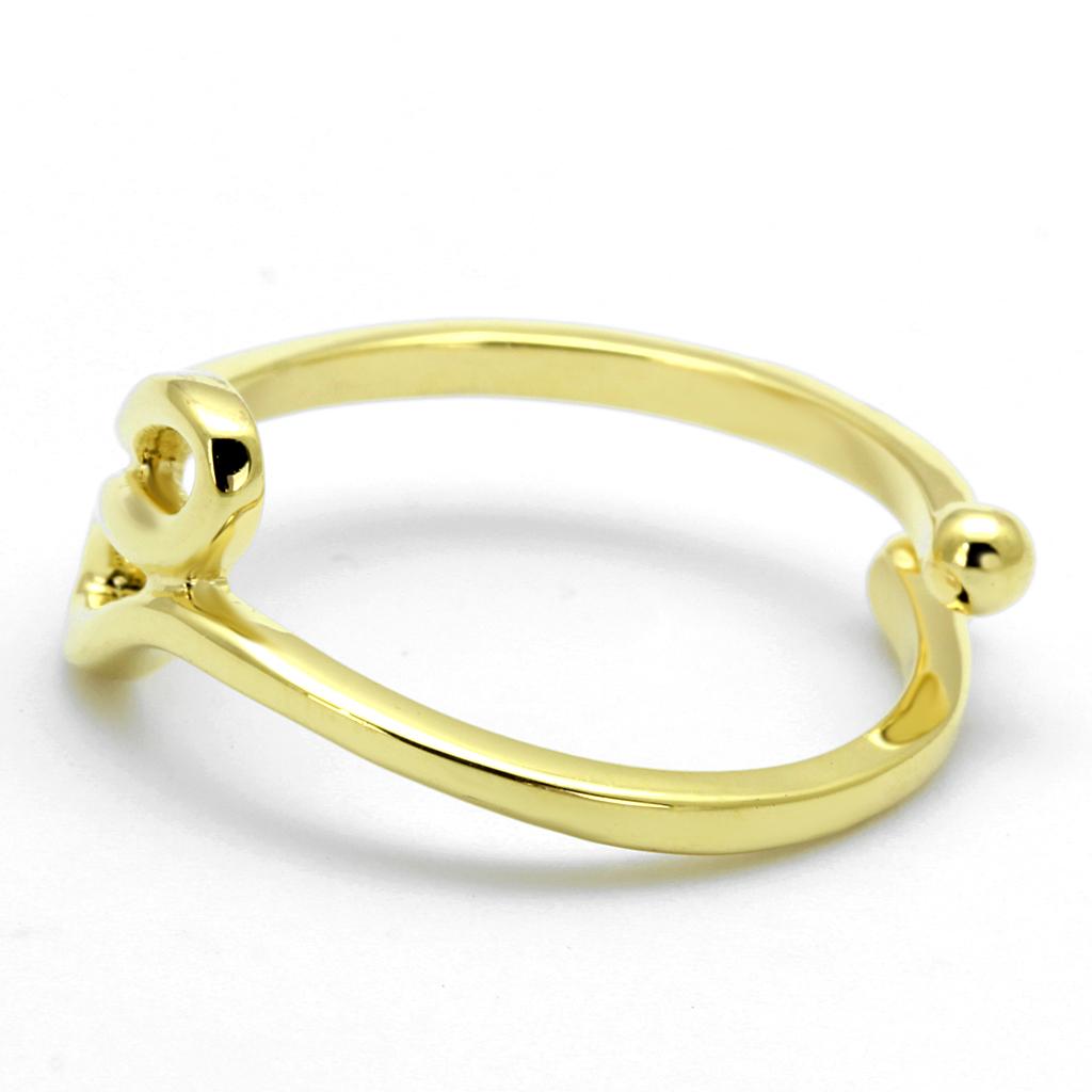 LO4000 - Flash Gold Brass Ring with No Stone-2