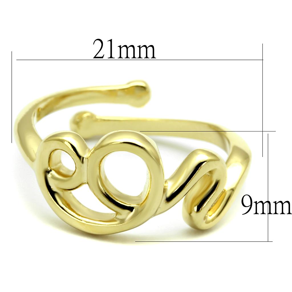LO4002 - Flash Gold Brass Ring with No Stone-1