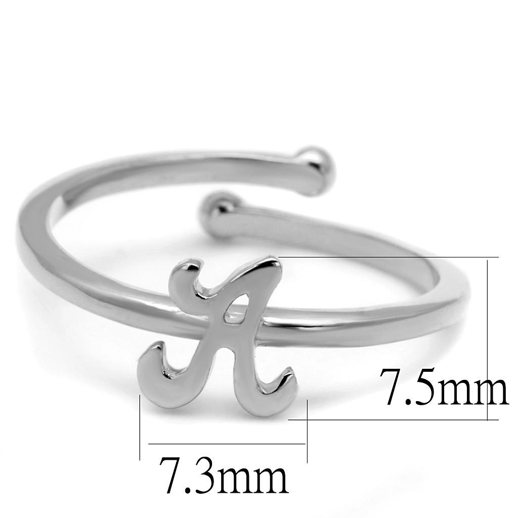 LO4005 - Rhodium Brass Ring with No Stone-1