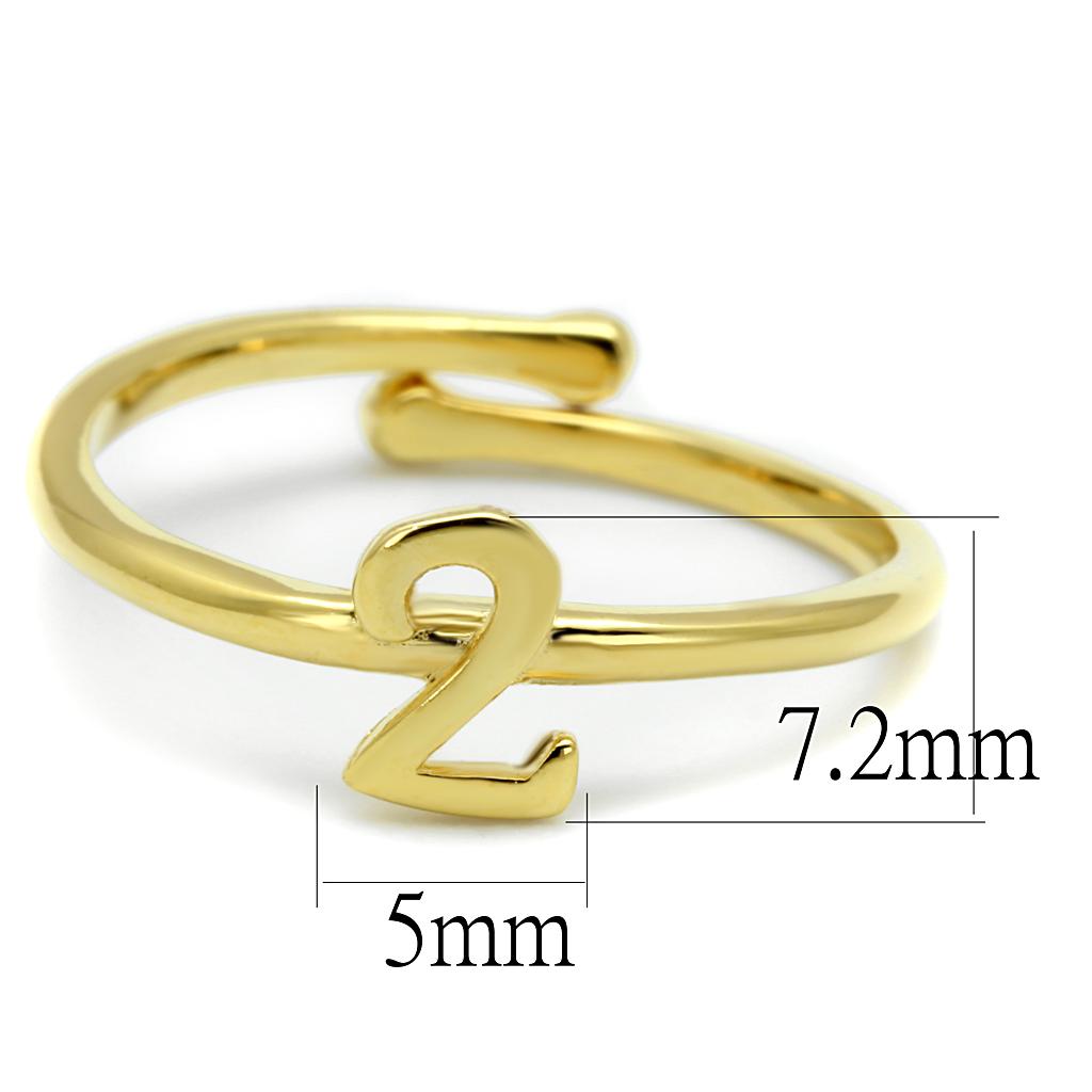 LO4010 - Flash Gold Brass Ring with No Stone-1