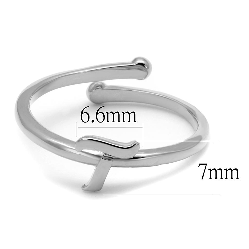 LO4017 - Rhodium Brass Ring with No Stone-1