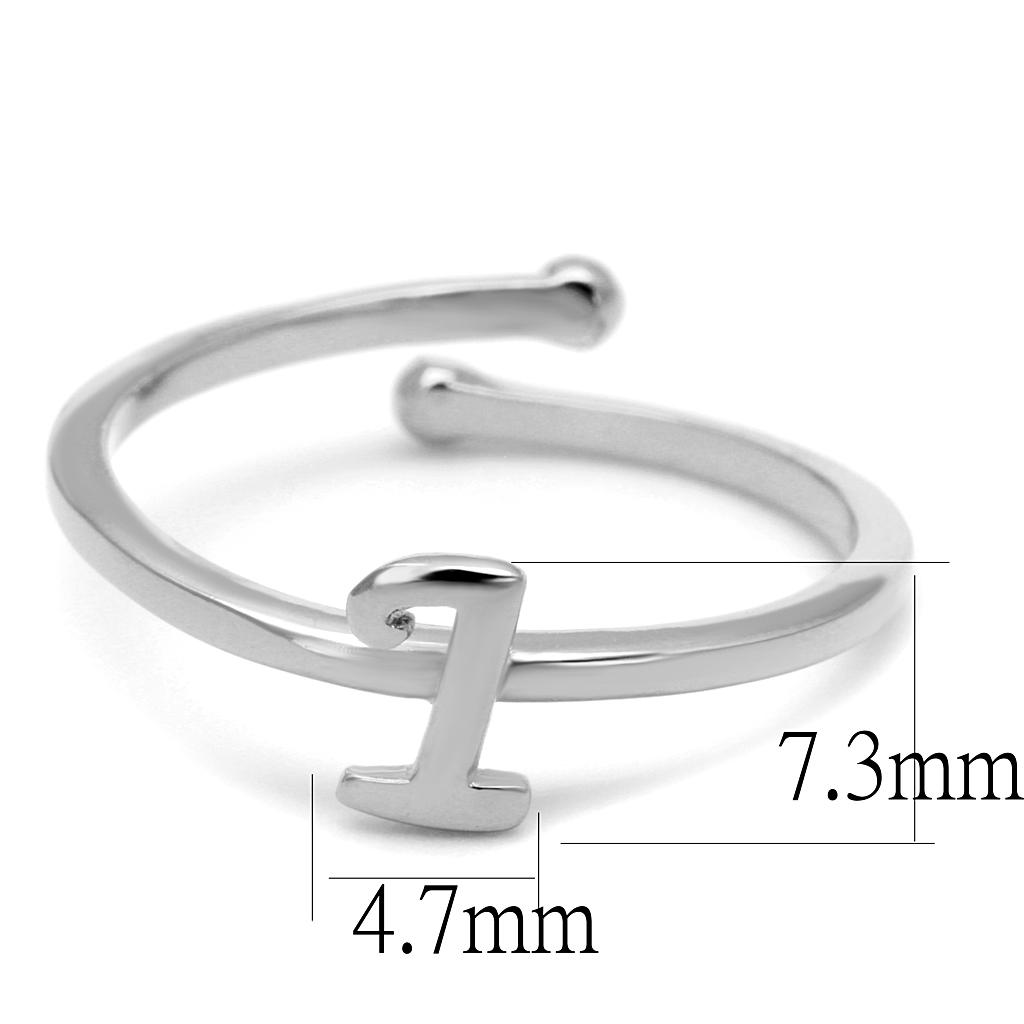 LO4019 - Rhodium Brass Ring with No Stone-1