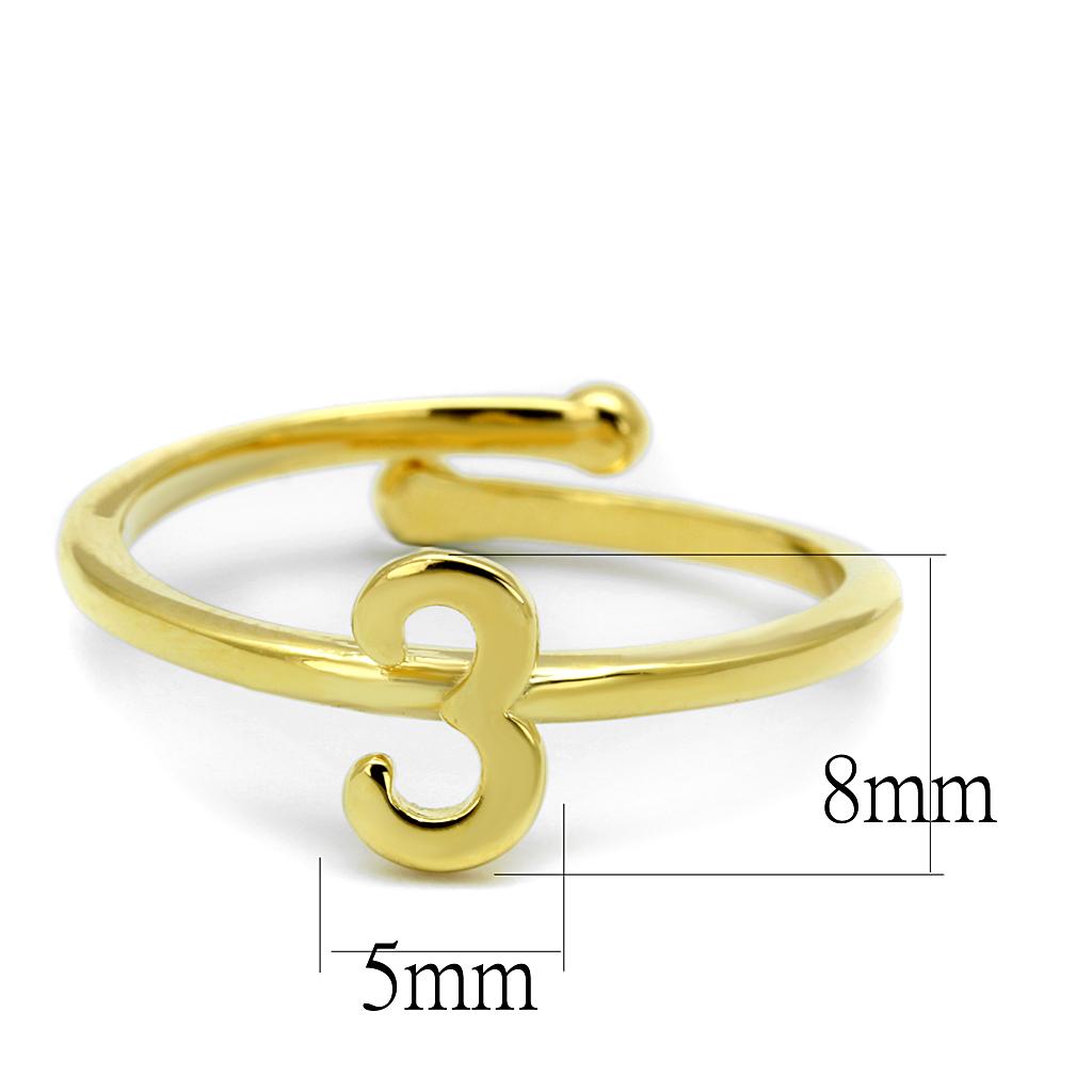 LO4022 - Flash Gold Brass Ring with No Stone-1
