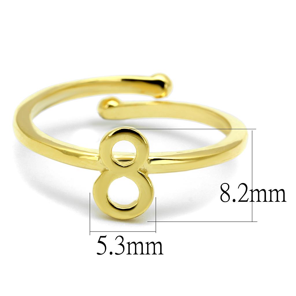 LO4030 - Flash Gold Brass Ring with No Stone-1