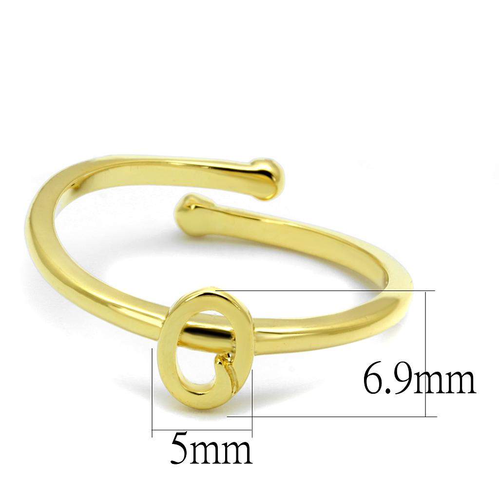 LO4036 - Flash Gold Brass Ring with No Stone-1