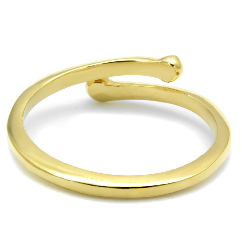 LO4040 - Flash Gold Brass Ring with No Stone-1