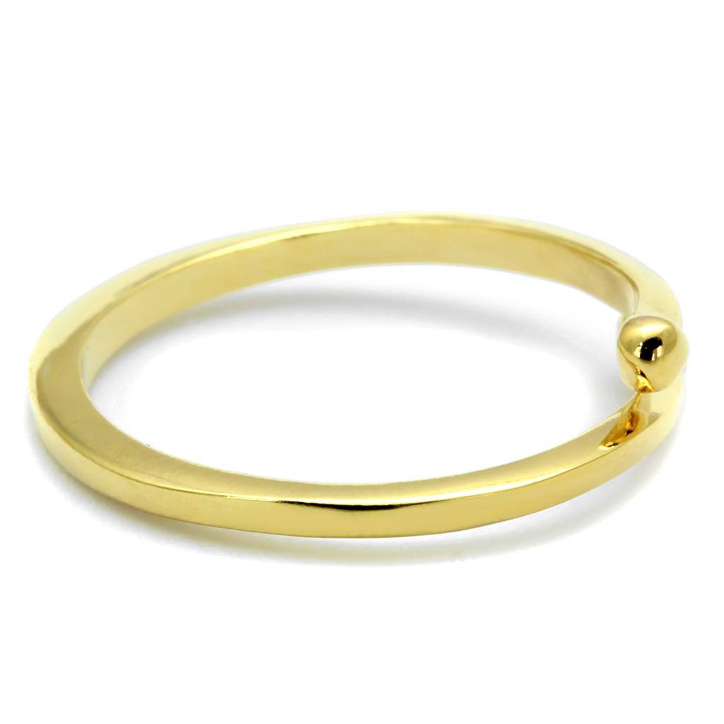 LO4040 - Flash Gold Brass Ring with No Stone-2