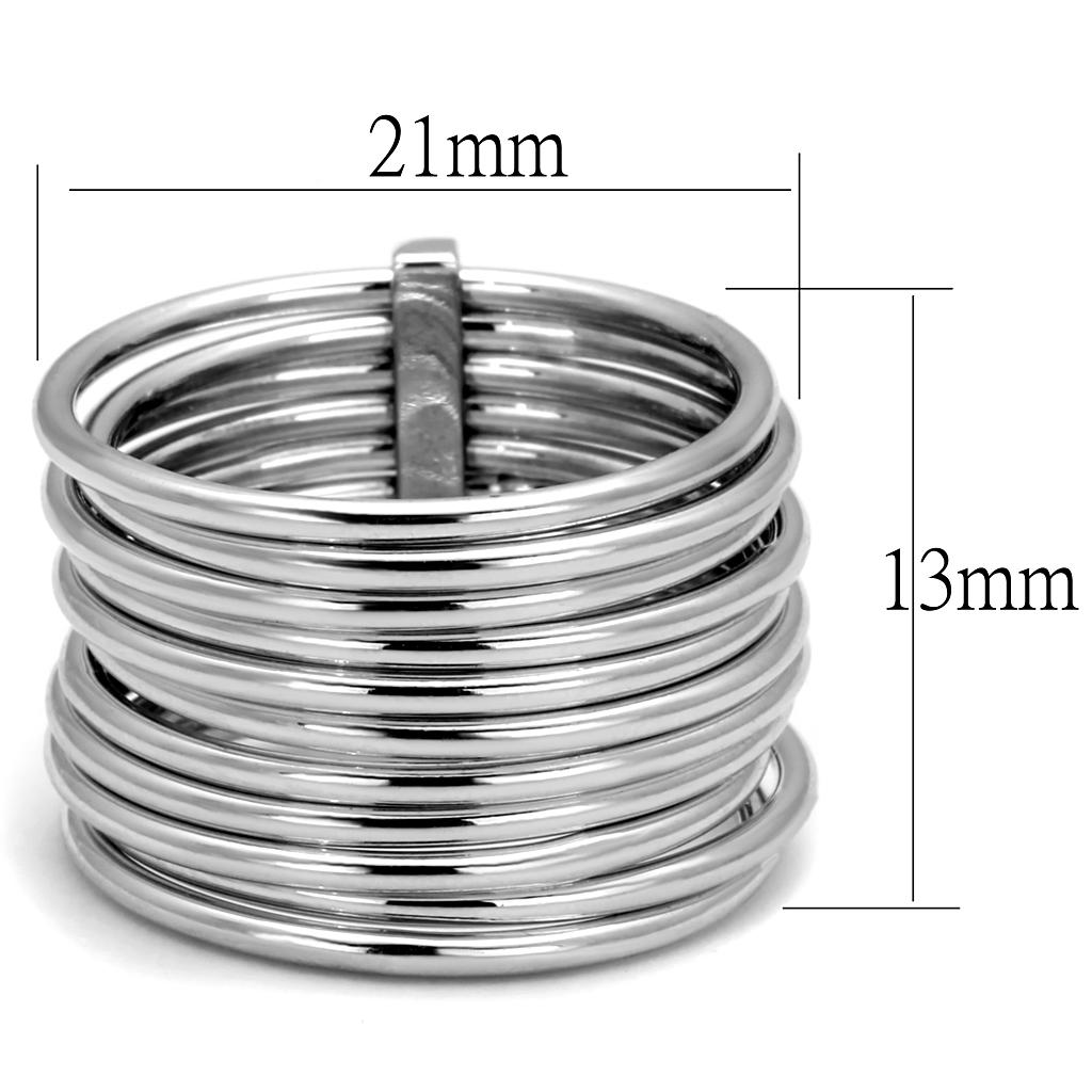 LO4082 - Rhodium Brass Ring with No Stone-1